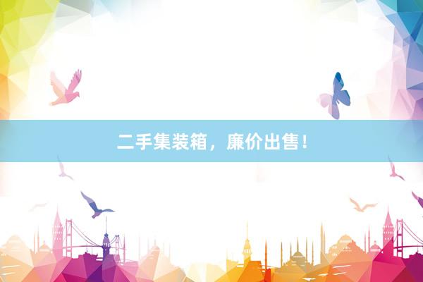 二手集装箱，廉价出售！